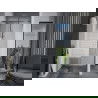 Mexen Apia sliding shower door 140 cm, Stripes, Chrome - 845-140-000-01-20