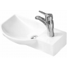 Mexen Hugo countertop washbasin left-hand 45 x 24 cm, White - 21254500L