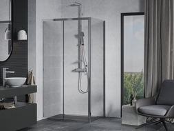Mexen Apia extendable shower cubicle 90 x 70 cm, Transparent, Chrome - 840-090-070-01-00