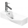 Mexen Hugo countertop basin right 50 x 23 cm, white - 21255000R
