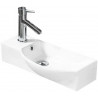 Mexen Hugo right countertop sink 50 x 23 cm, white - 21255000R