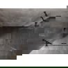 Mexen Lunar Duo shower cabin, hinged 120 x 115 cm, transparent, black - 834-120L-115P-70-00