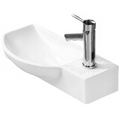 Mexen Hugo countertop washbasin left 50 x 23 cm, white - 21255000L