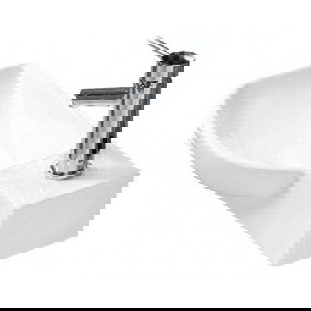 Mexen Hugo countertop washbasin left-hand 50 x 23 cm, White - 21255000L