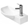 Mexen Hugo countertop washbasin left 50 x 23 cm, white - 21255000L
