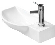 Mexen Hugo countertop washbasin left 50 x 23 cm, white - 21255000L