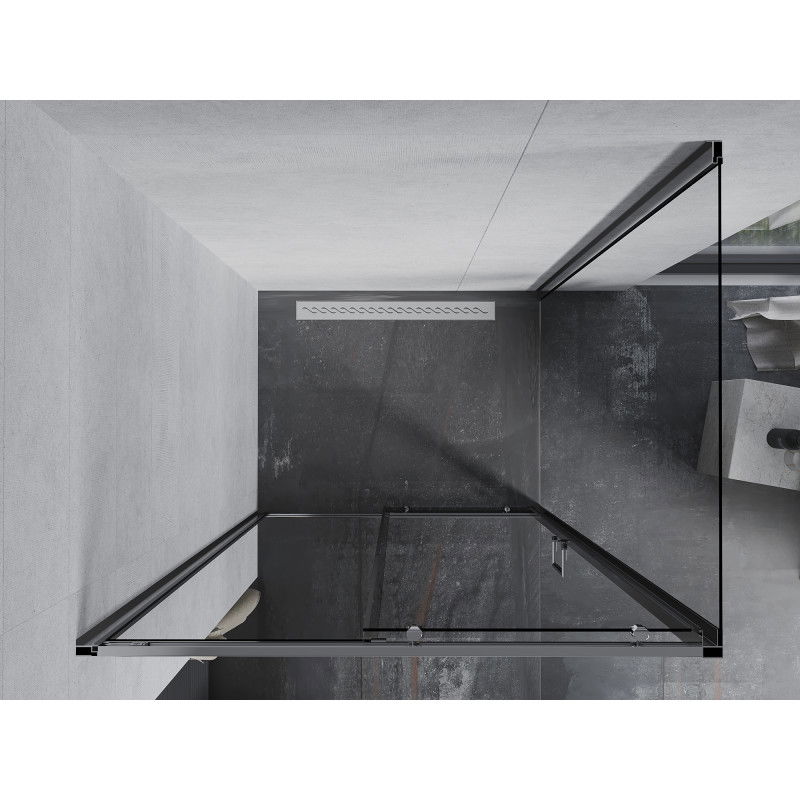 Mexen Apia 95 x 90 cm Sliding Shower Enclosure, Transparent, Chrome - 840-095-090-01-00