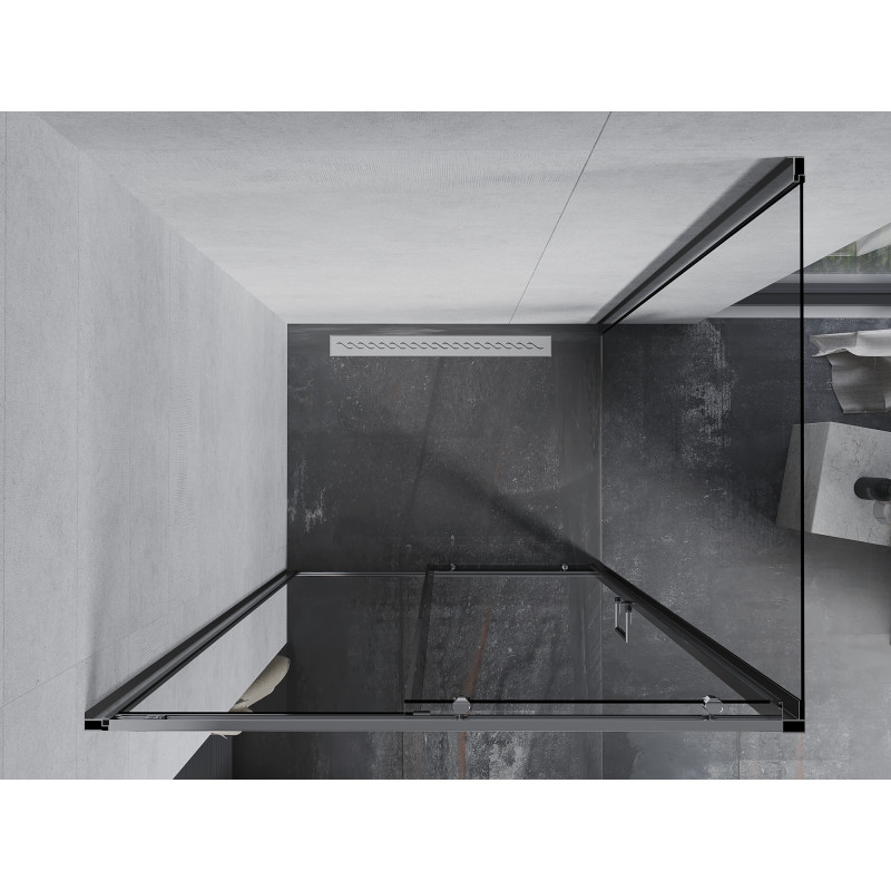 Mexen Apia sliding shower cabin 95 x 90 cm, transparent, chrome - 840-095-090-01-00