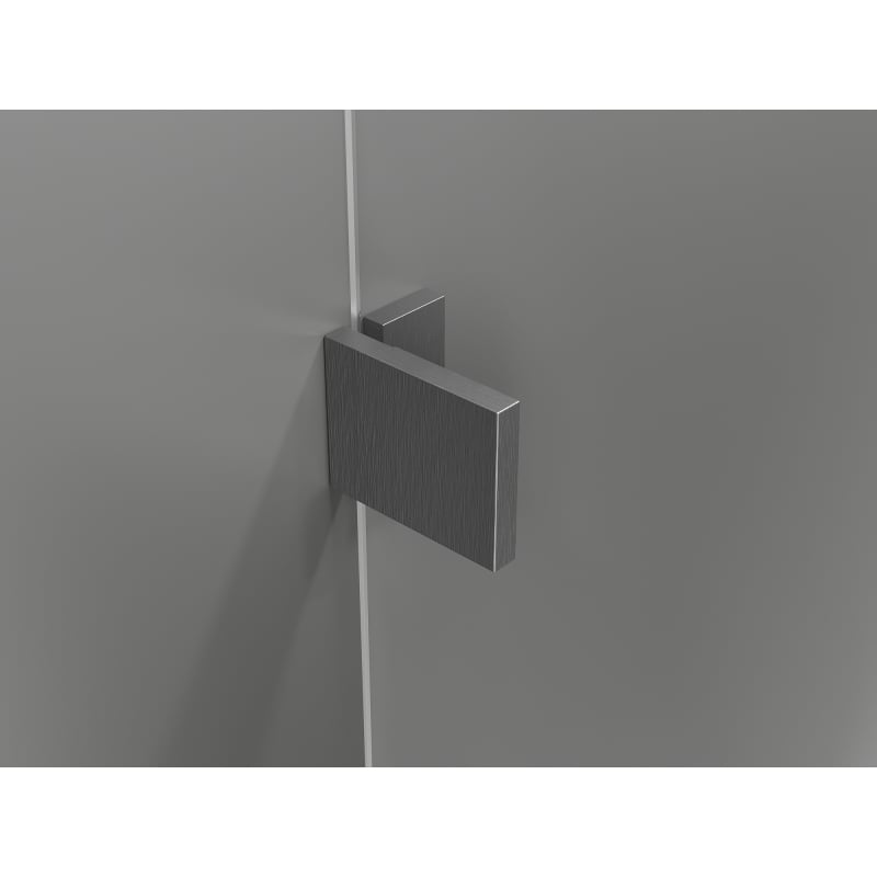 Mexen Lunar L Duo left swing shower cabin 85 x 75 cm, transparent, brushed gun gray - 834L-085L-075P-66-00