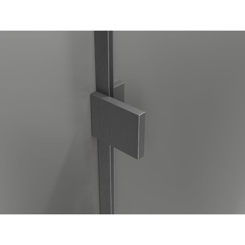 Mexen Lunar L Duo left swing shower cabin 85 x 75 cm, transparent, brushed gun gray - 834L-085L-075P-66-00