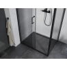 Mexen Apia extendable shower cubicle 95 x 80 cm, Transparent, Black - 840-095-080-70-00