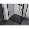 Mexen Apia extendable shower cubicle 95 x 80 cm, Transparent, Black - 840-095-080-70-00