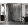 Mexen Lunar L Duo Left Hinged Shower Cabin 95 x 75 cm, Transparent, Brushed Gun Gray - 834L-095L-075P-66-00
