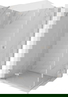 Mexen Lunar Duo shower enclosure left hinged 90 x 80 cm, transparent, brushed nickel - 834-090L-080P-97-00