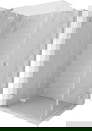 Mexen Lunar Duo shower cabin hinged left 95 x 75 cm, transparent, brushed nickel - 834-095L-075P-97-00