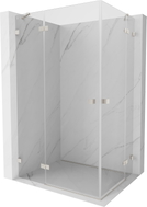 Mexen Lunar Duo Left Hinged Shower Cabin 95 x 90 cm, Transparent, Brushed Nickel - 834-095L-090P-97-00