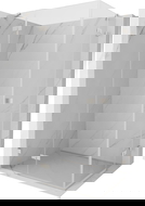 Mexen Lunar Duo Left Hinged Shower Enclosure 105 x 85 cm, Transparent, Brushed Nickel - 834-105L-085P-97-00