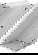 Mexen Lunar L Duo left swing shower cabin 105 x 95 cm, transparent, brushed gun gray - 834L-105L-095P-66-00