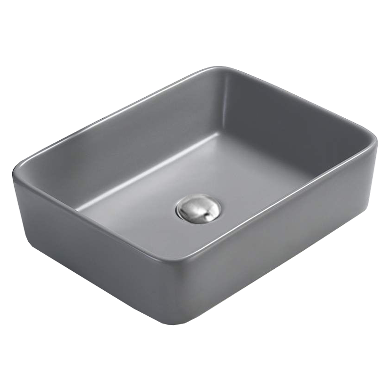 Mexen Catia countertop washbasin 48 x 37 cm, Light grey matt - 21314861