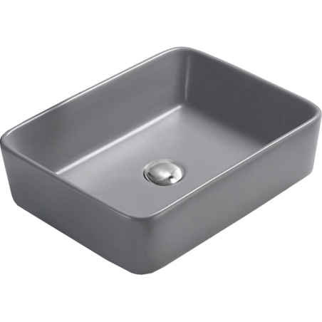 Mexen Catia countertop washbasin 48 x 37 cm, Light grey matt - 21314861