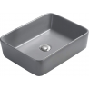 Mexen Catia countertop washbasin 48 x 37 cm, Light grey matt - 21314861