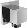 Mexen Cube corner connection, chrome - 79340-00