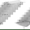 Mexen Lunar L Duo shower cabin pivot 110 x 85 cm, transparent, brushed gun gray - 834L-110L-085P-66-00