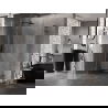 Mexen Lunar L Duo shower cabin pivot 110 x 85 cm, transparent, brushed gun gray - 834L-110L-085P-66-00