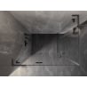 Mexen Lunar L Duo Shower Enclosure Hinged 110 x 100 cm, Transparent, Brushed Gun Gray - 834L-110L-100P-66-00