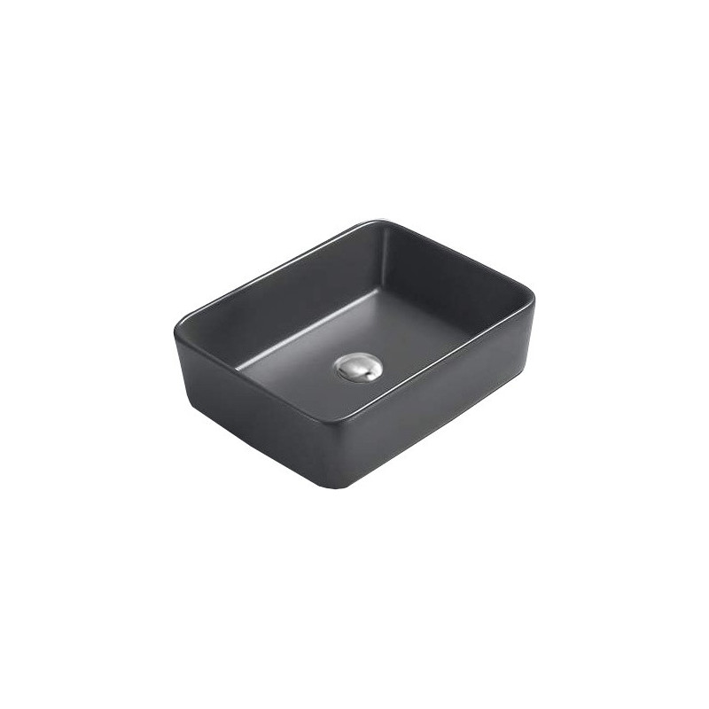 Mexen Catia countertop washbasin 48 x 37 cm, dark gray matte - 21314871