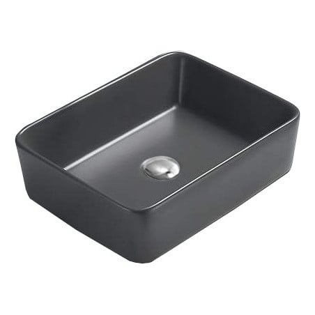 Mexen Catia countertop washbasin 48 x 37 cm, dark grey matte - 21314871