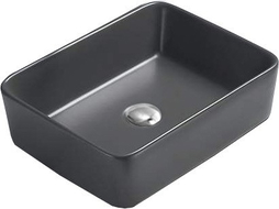Mexen Catia countertop washbasin 48 x 37 cm, Dark grey matt - 21314871