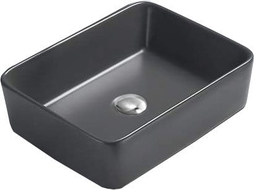 Mexen Catia countertop washbasin 48 x 37 cm, dark grey matte - 21314871