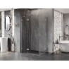 Mexen Lunar Duo Left Hinged Shower Cabin 120 x 105 cm, Transparent, Brushed Nickel - 834-120L-105P-97-00
