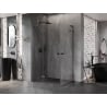 Mexen Lunar L Duo hinged shower enclosure 115 x 110 cm, transparent, brushed gun gray - 834L-115L-110P-66-00