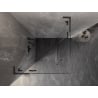 Mexen Lunar L Duo Hinged Shower Enclosure 115 x 115 cm, Transparent, Brushed Gun Gray - 834L-115L-115P-66-00