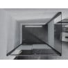 Mexen Apia extendable shower cubicle 90 x 70 cm, Stripes, Chrome - 840-090-070-01-20