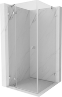 Mexen Lunar left hinged shower enclosure 100 x 100 cm, transparent, chrome - 834-100-100-01-00-L