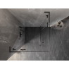 Mexen Lunar L Duo Swing Shower Cabin 120 x 120 cm, Transparent, Brushed Gun Gray - 834L-120L-120P-66-00