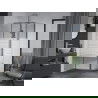 Mexen Apia extendable shower cubicle 100 x 70 cm, Stripes, Chrome - 840-100-070-01-20