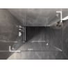 Mexen Lunar L shower enclosure left swing 85 x 70 cm, transparent, white - 834L-085-070-20-00-L