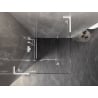 Mexen Lunar L shower enclosure, left hinge, 90 x 90 cm, transparent, white - 834L-090-090-20-00-L