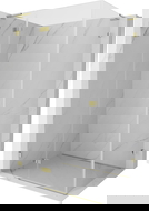 Mexen Lunar L left pivot shower enclosure 90 x 70 cm, transparent, gold - 834L-090-070-50-00-L