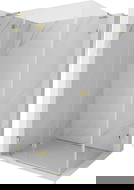 Mexen Lunar L left hinged shower cabin 100 x 70 cm, transparent, gold - 834L-100-070-50-00-L