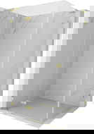 Mexen Lunar L shower enclosure with left hinged door 90 x 70 cm, transparent, gold brushed - 834L-090-070-55-00-L