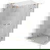 Mexen Lunar L shower cabin hinged left 85 x 70 cm, transparent, rose gold - 834L-085-070-60-00-L