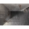 Mexen Lunar L Pivot Shower Enclosure Left 90 x 90 cm, Transparent, Rose Gold - 834L-090-090-60-00-L