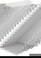 Mexen Lunar L left hinged shower cabin 80 x 70 cm, transparent, brushed copper - 834L-080-070-65-00-L