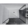Mexen Apia extendable shower cubicle 100 x 70 cm, Transparent, Chrome + shower tray Flat - 840-100-070-01-00-4010