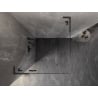 Mexen Lunar L shower enclosure left swing 80 x 80 cm, transparent, brushed gun gray - 834L-080-080-66-00-L